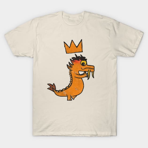 King Basquiat Crown T-Shirt by Mr.FansArt